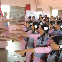 Pledge on WDACL at Girls HSC - Sayalkudi